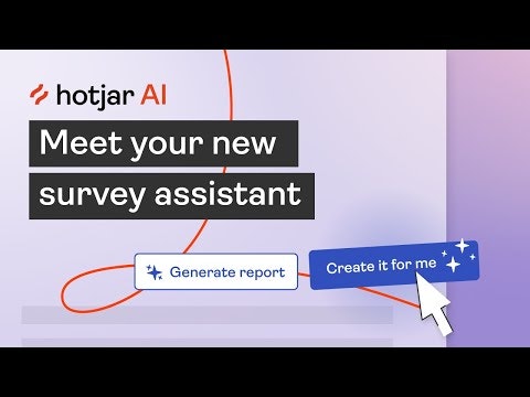 Hotjar AI for Surveys