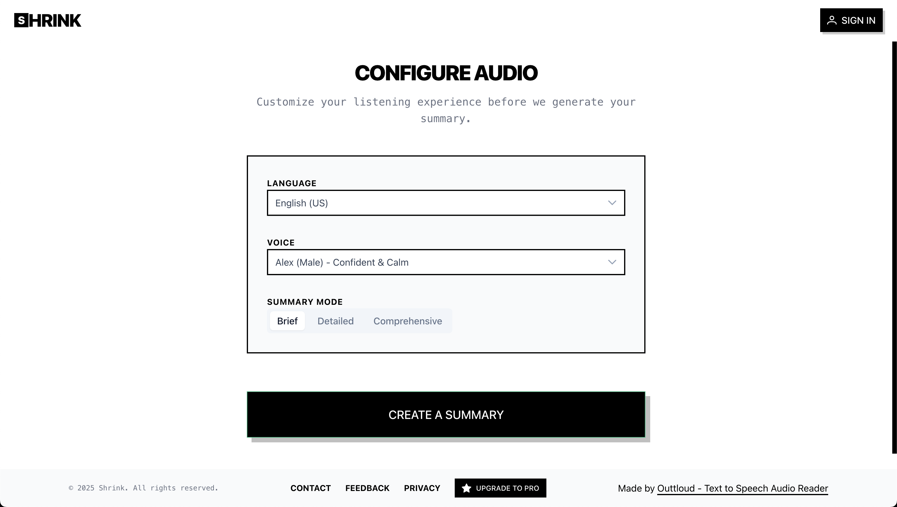 Shrink - Screenshot 2 showing product features and functionality