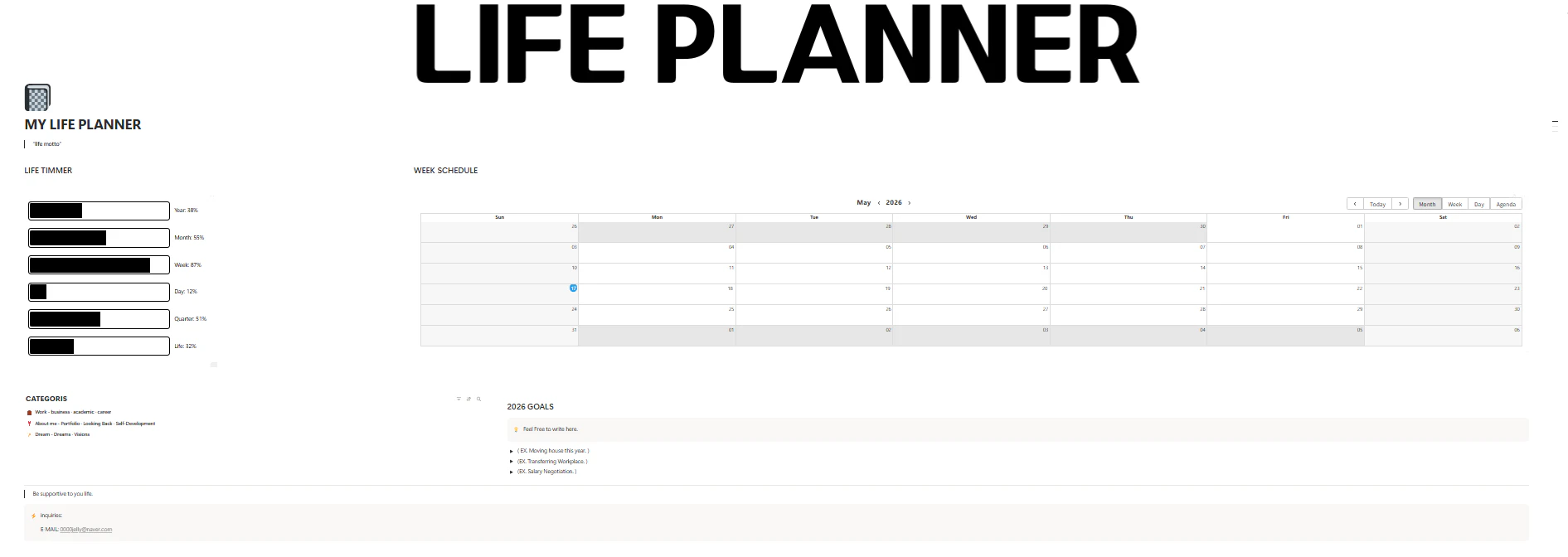 LIFE PLANNER