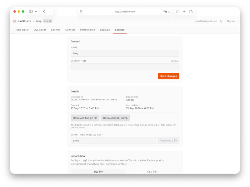 UseSQLite screenshot 4