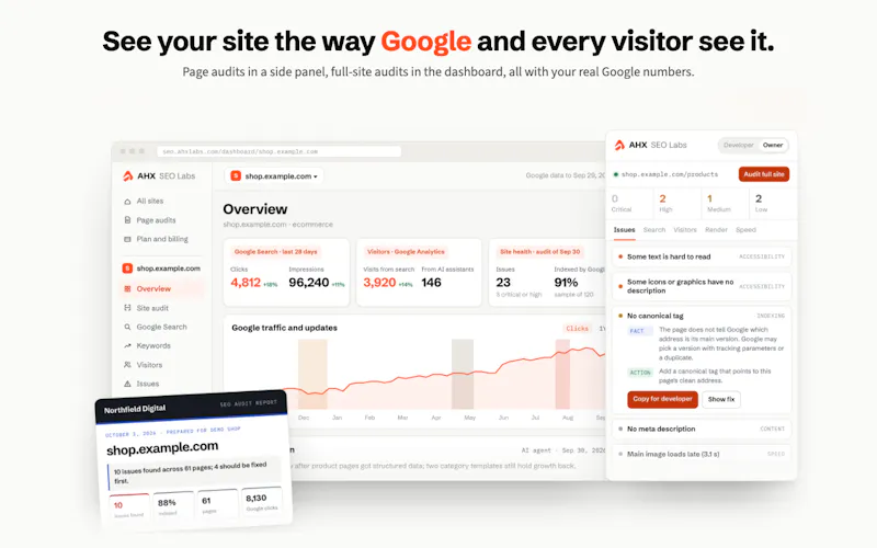 AHX SEO Labs screenshot 2