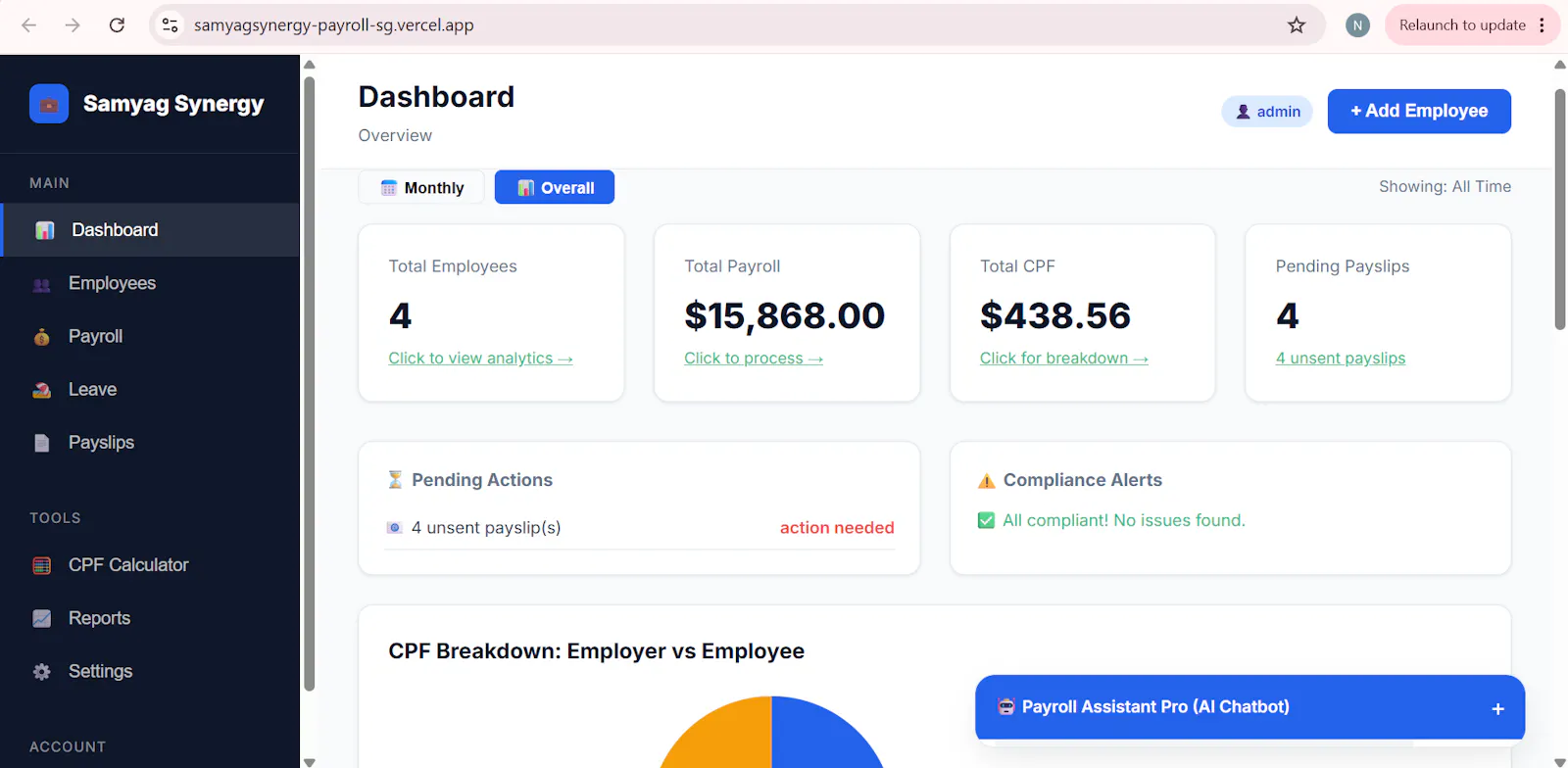Samyag Synergy Payroll screenshot 1