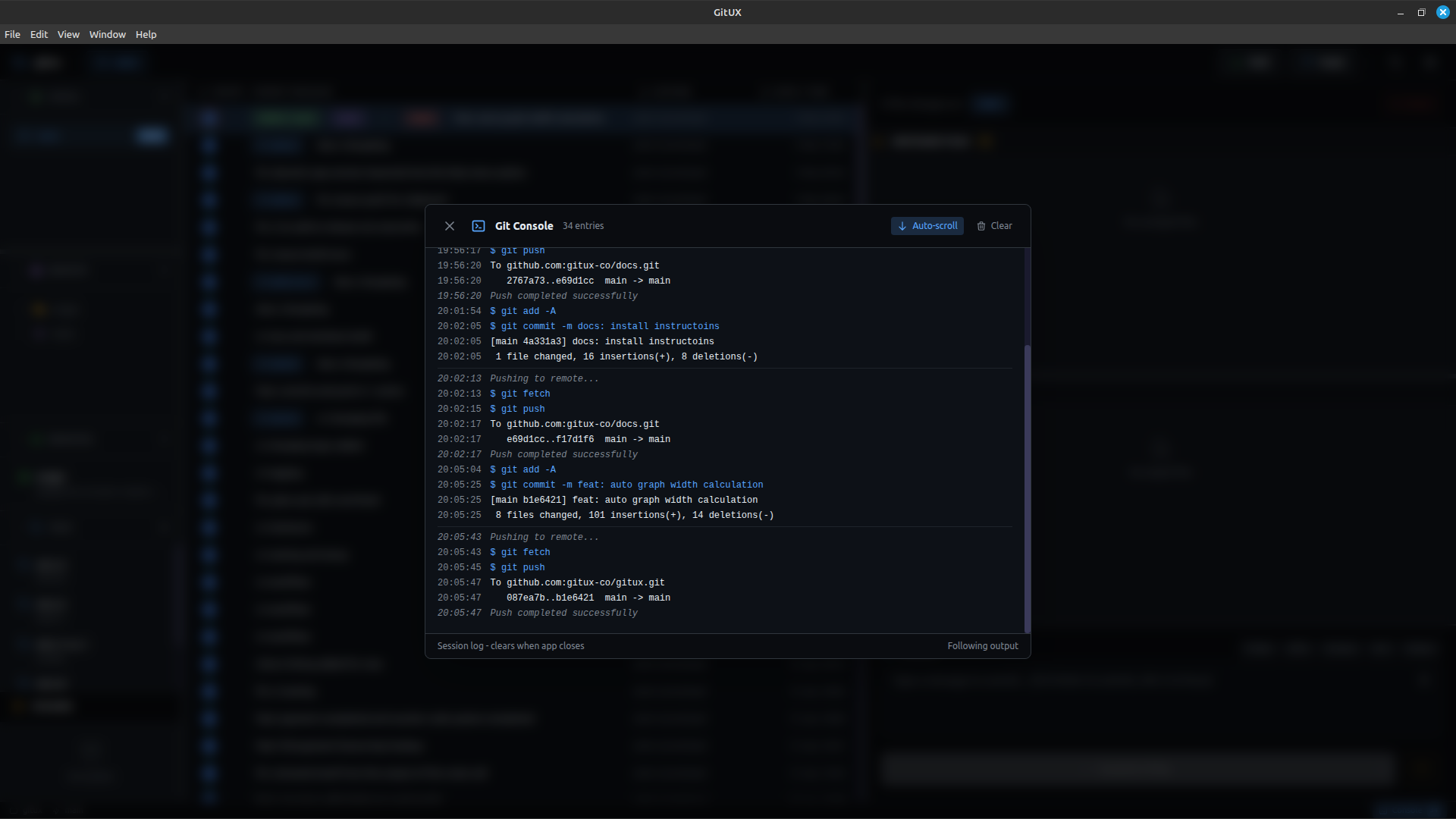 GitUX - Screenshot 4 showing product features and functionality
