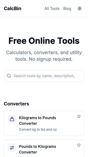 CalcBin gallery image