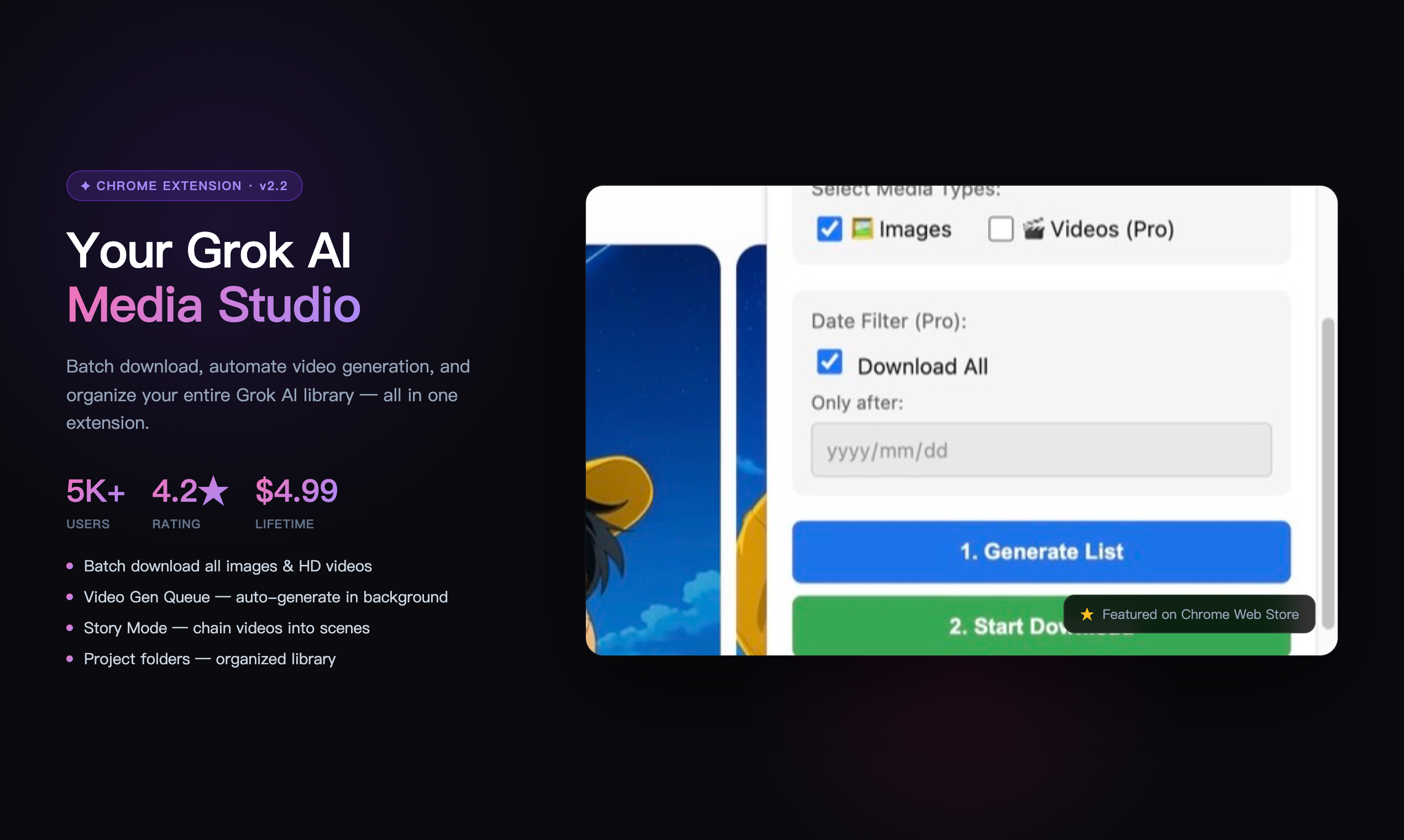 GrokMediaDownloader gallery image