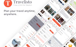 Travelisto Free UI Kit for Sketch media 2