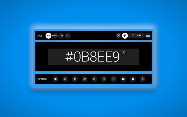 Ultimate Color Clock, New Tab Page gallery image