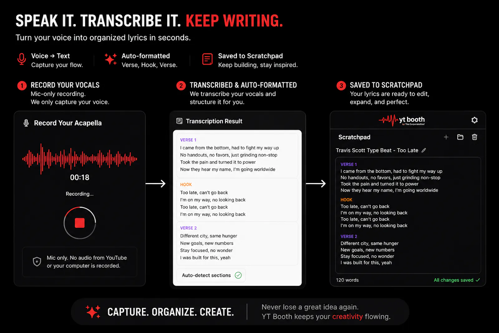 YT Booth - Free Rap Lyricist Assistant screenshot 4