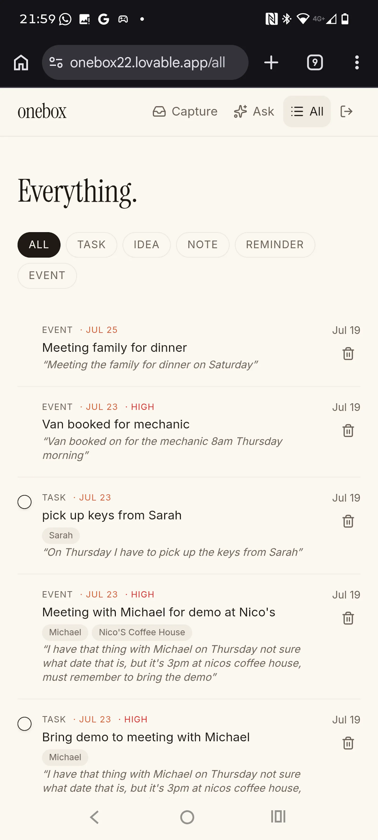 ONEBOX  screenshot 4
