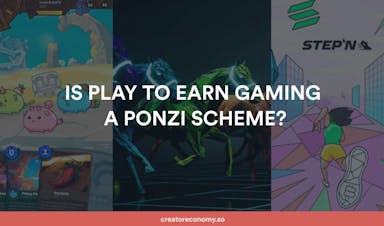 Is play to earn gaming a Ponzi scheme? header image