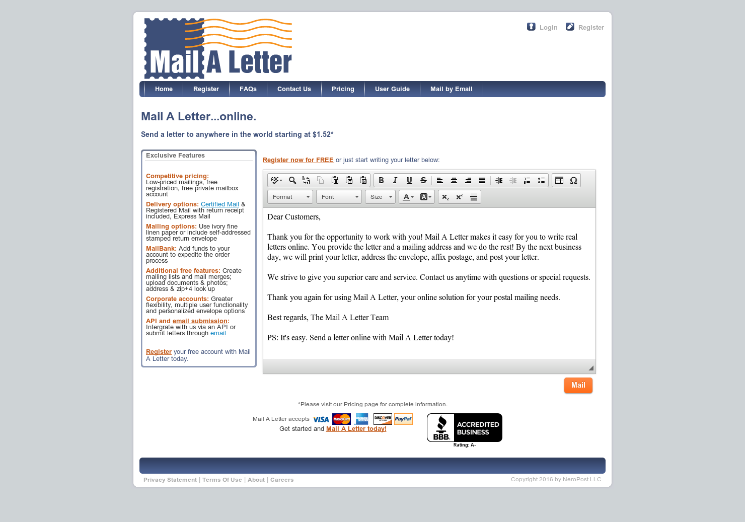 Mail A Letter gallery image