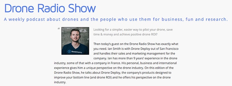 Drone Radio Show - Finding your drone ROI gallery image