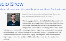 Drone Radio Show - Finding your drone ROI media 3