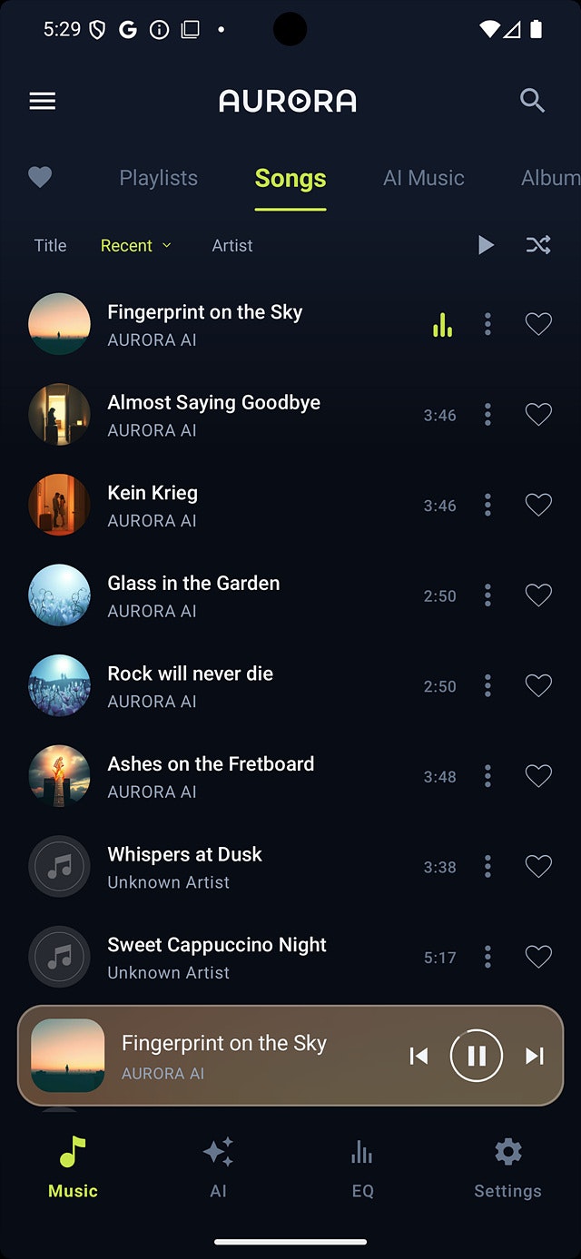AI Music Player - AURORA gallery image