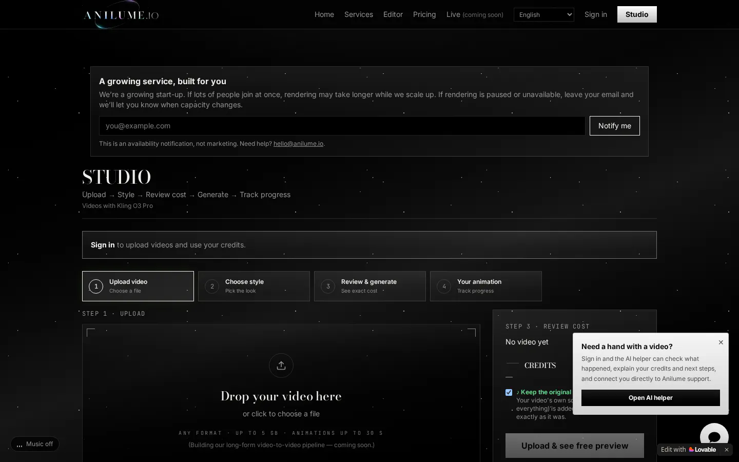 Anilume.io gallery image