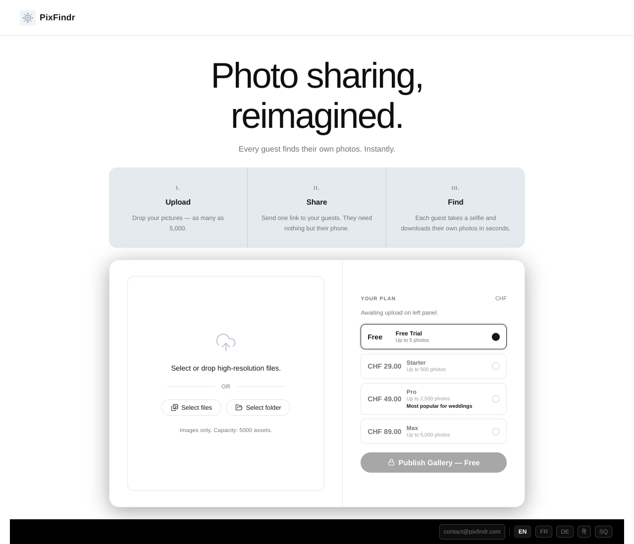 PixFindr | event picture sharing app. gallery image