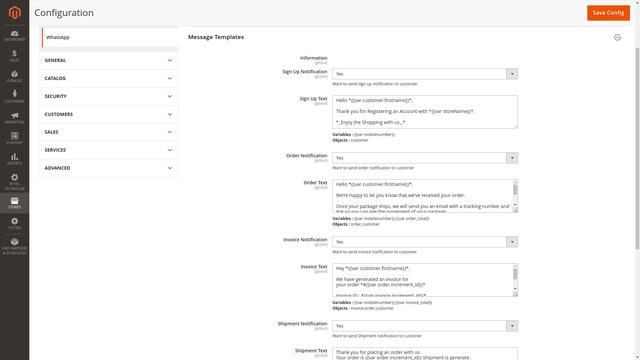 Notificación de WhatsApp - Habilite la opción de notificación de WhatsApp en este arreglo. media 5