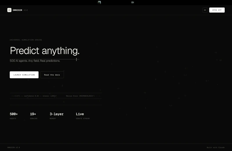 OMNISIM — Simulate Any Reality screenshot 1