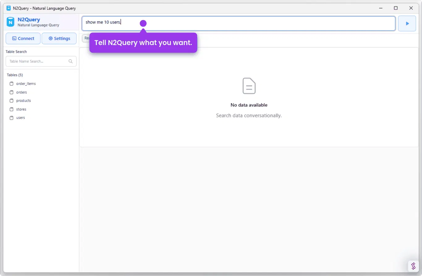 N2Query — AI SQL for MySQL & MariaDB screenshot 10