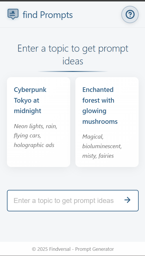 Find Prompts gallery image