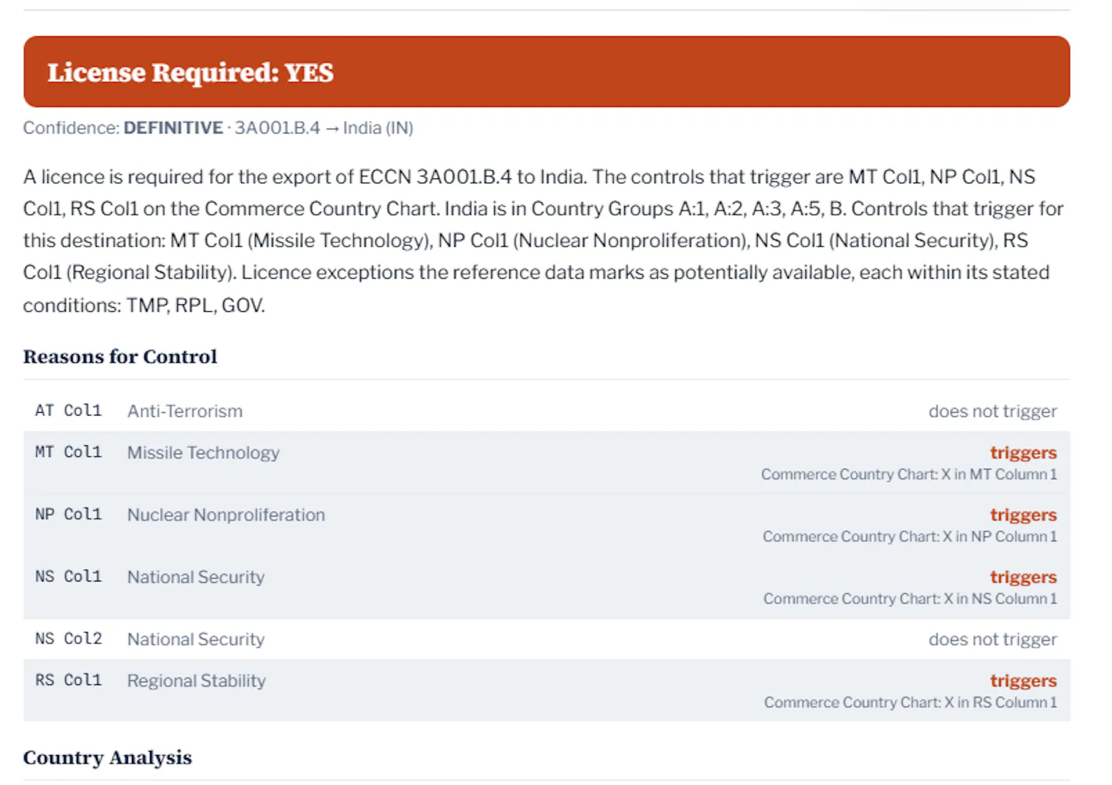 ECCN.help — Export Control Assistant screenshot 1