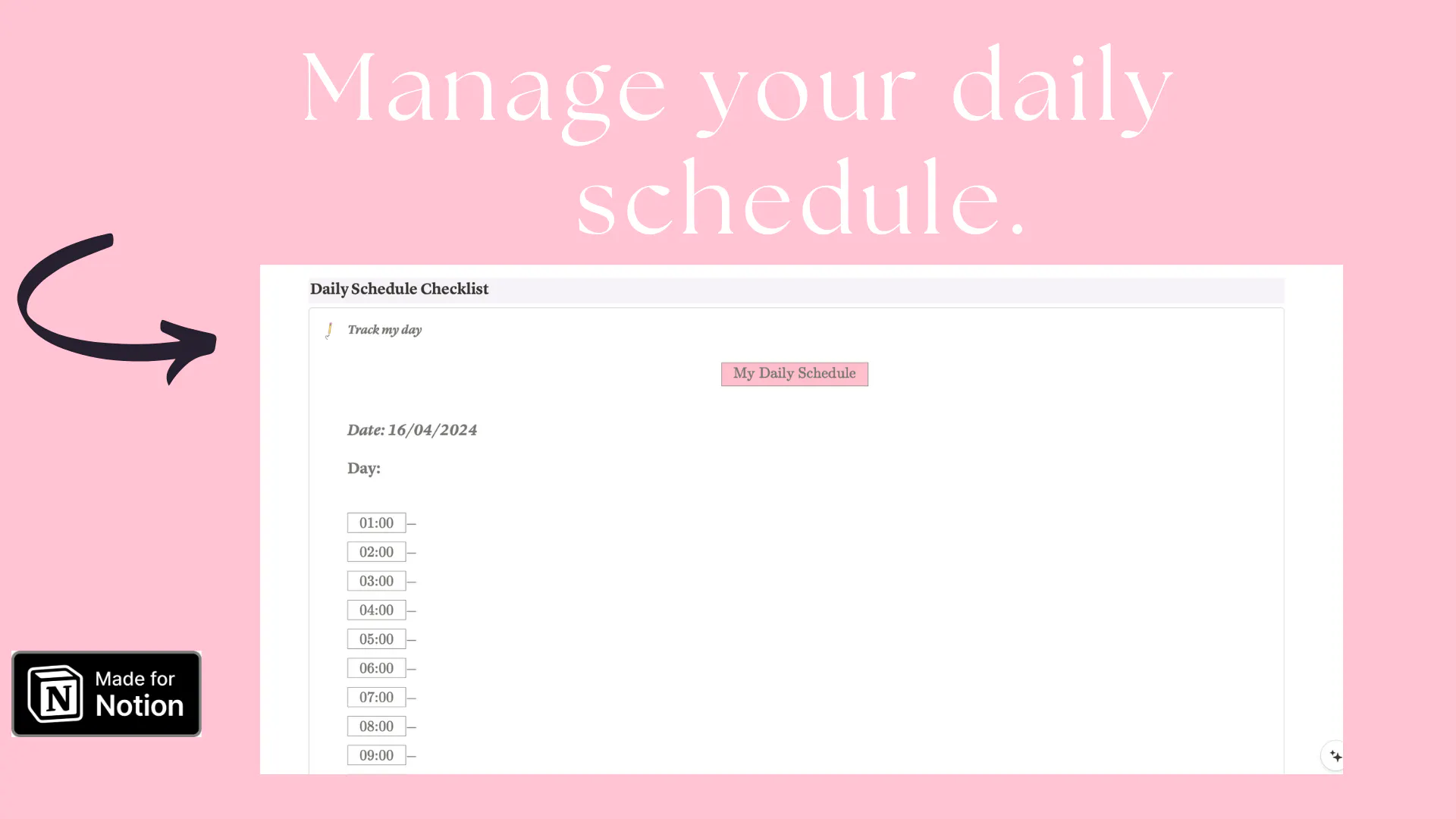Time-Blocking Planner (Notion Template) gallery image