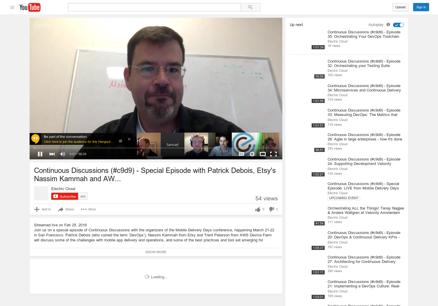 Continuous Discussions (#c9d9) - Special Episode w/ Patrick Debois, Etsy's Nassim Kammah & AWS' Trent Peterson gallery image