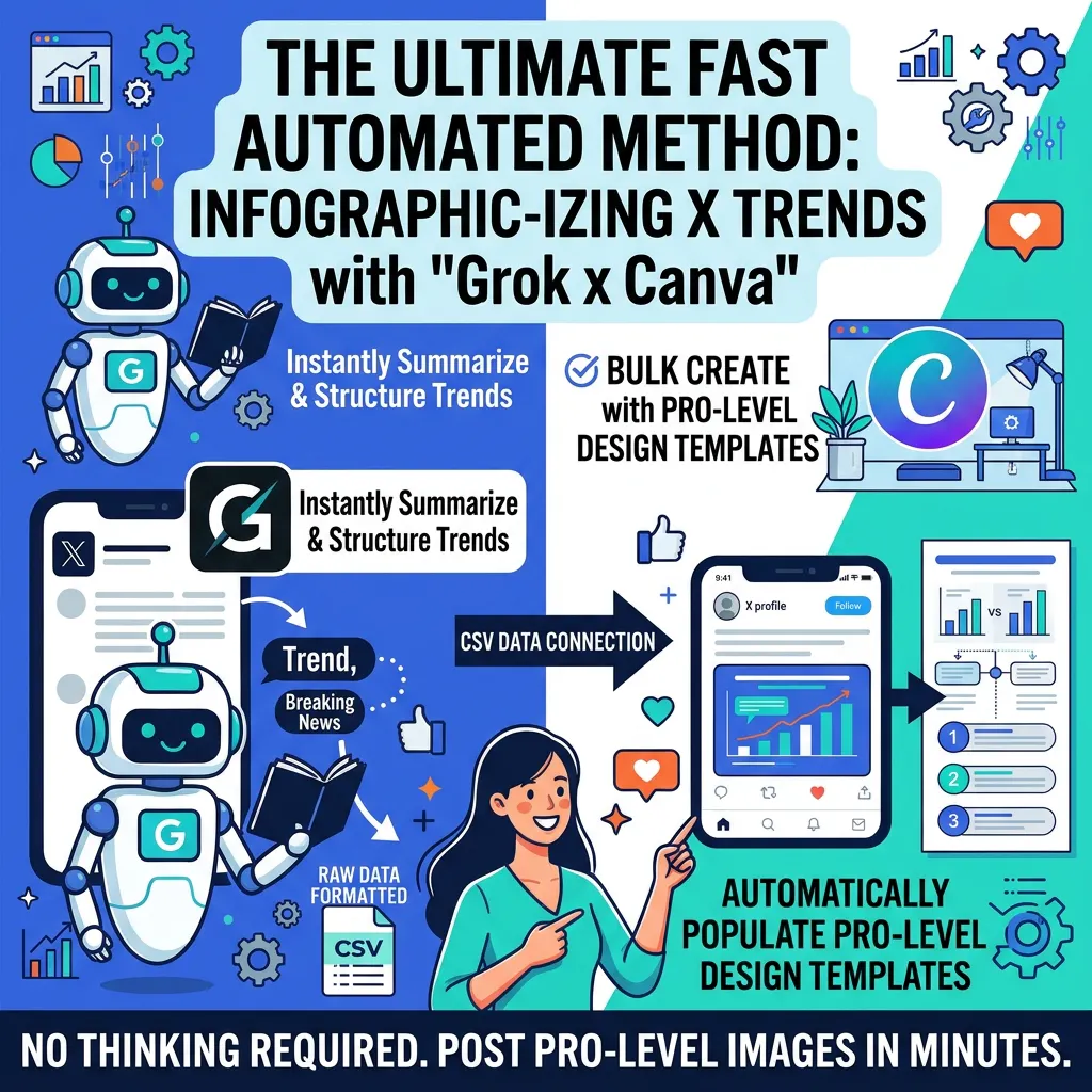 Grok Canva Viral Infographic Engine