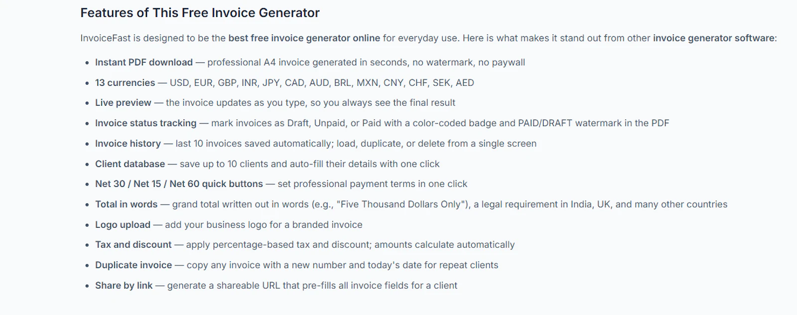InvoiceFast screenshot 3