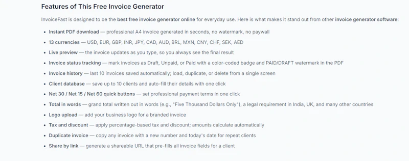 InvoiceFast screenshot 3