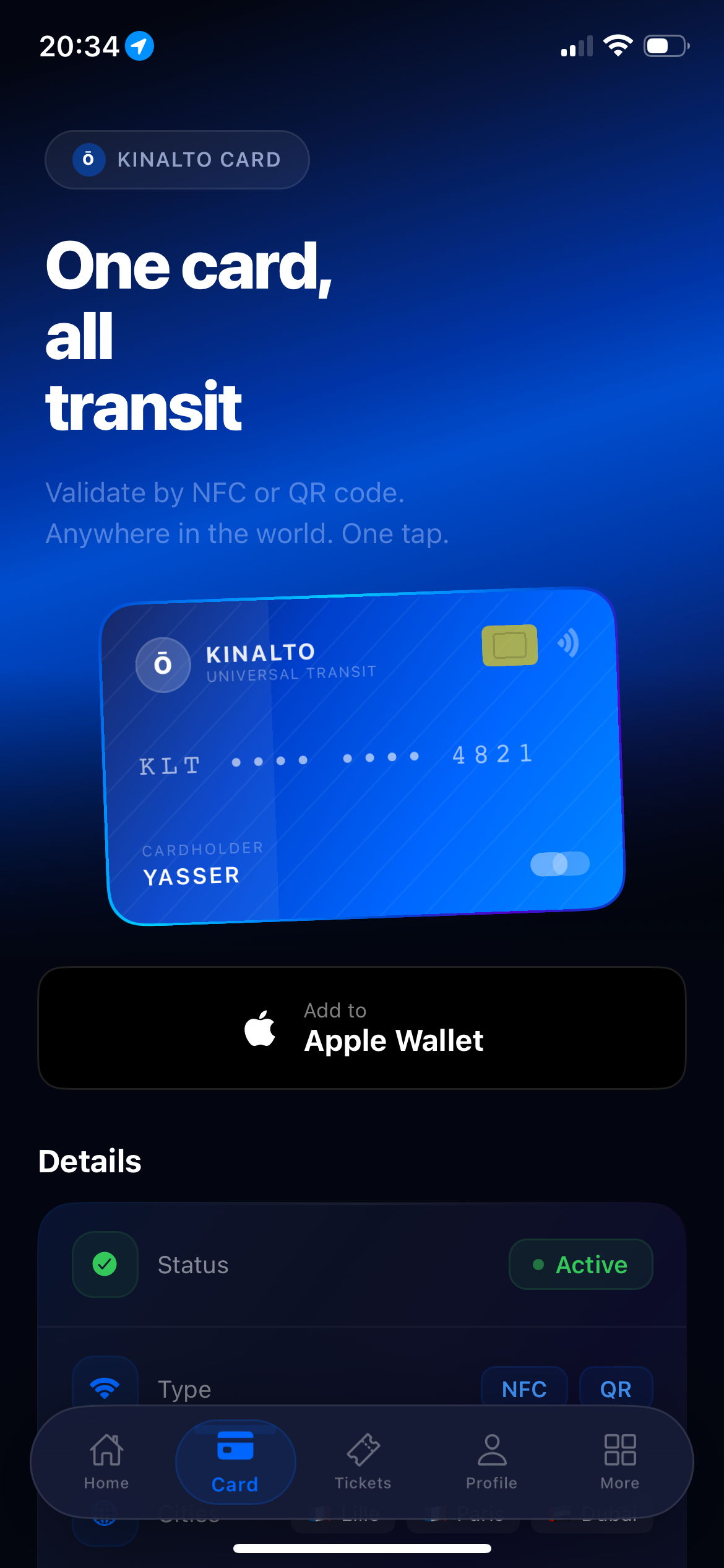 Kinalto · One App. One Card. Every City. gallery image