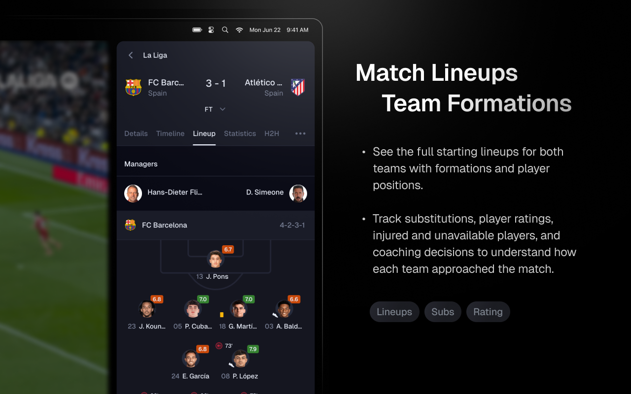 Goal90 - Live football data in extension gallery image