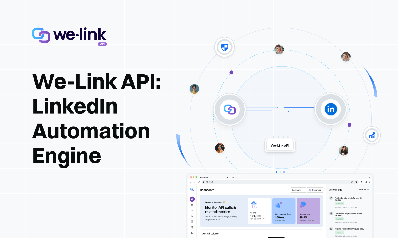 We-Link API: LinkedIn Otomasyon Motoru - Platformunuzdaki LinkedIn Outreach'in kilidini açın medya 1