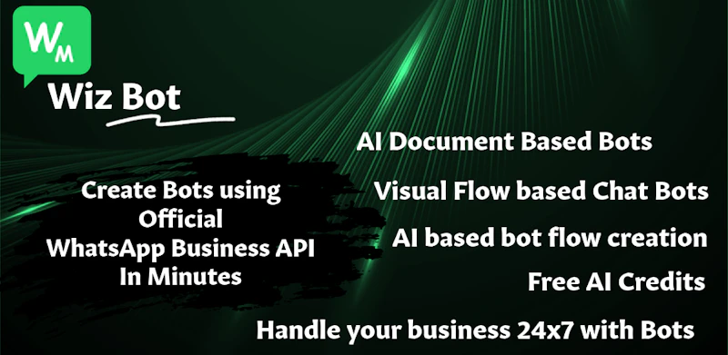WizBot: No-Code WhatsApp AI Chatbot  screenshot 1