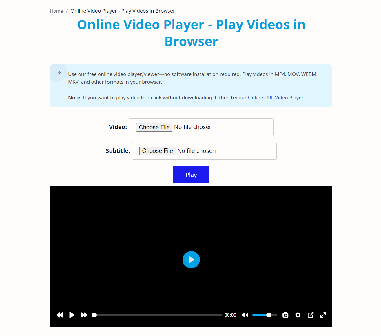 Online Video Player gallery image
