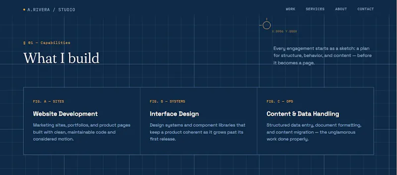 Modern Portfolio Website Template screenshot 2