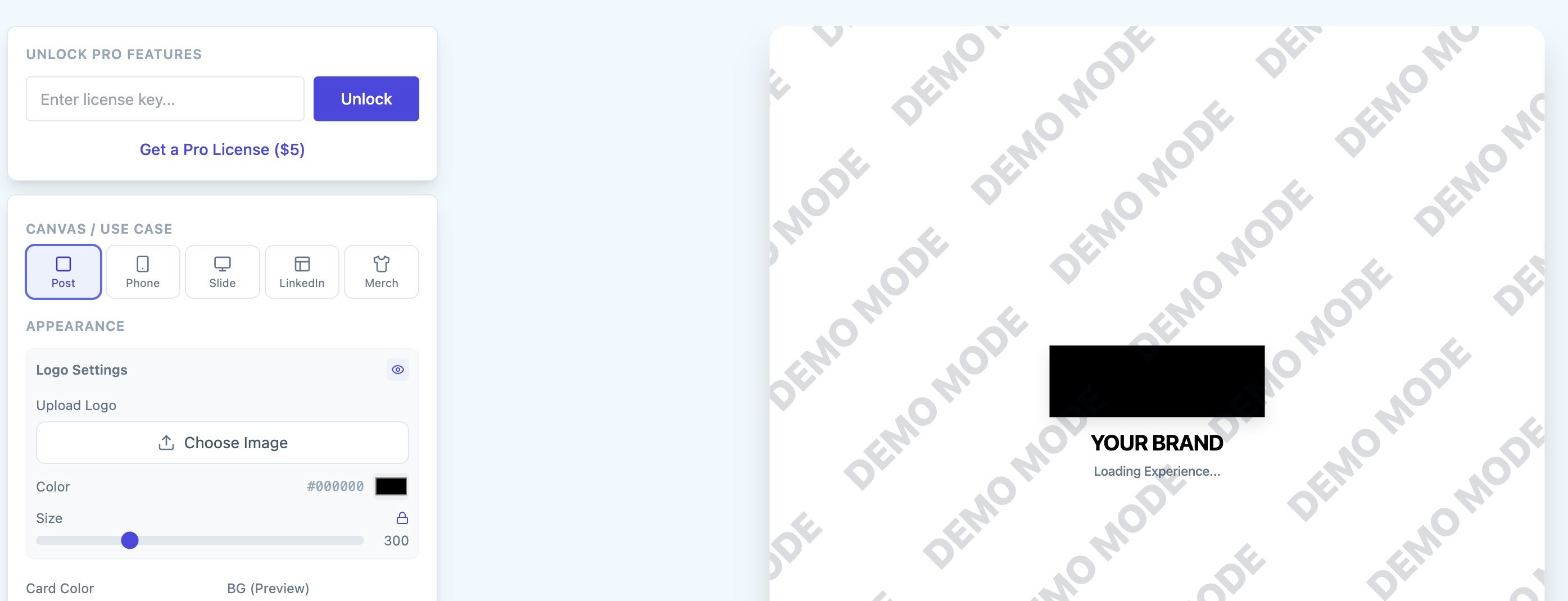 LogoMorfosis - Main product screenshot demonstrating key features and user interface