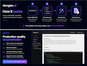 docgen.ai Instant docs for GitHub repo gallery image