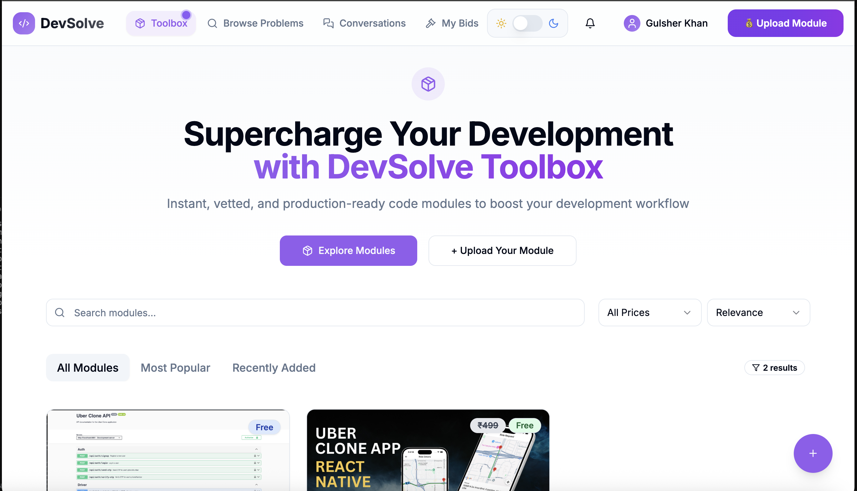 Devsolve 2.0 - Pubblica problemi di codifica reali.Ottieni soluzioni reali.Immediatamente media 5