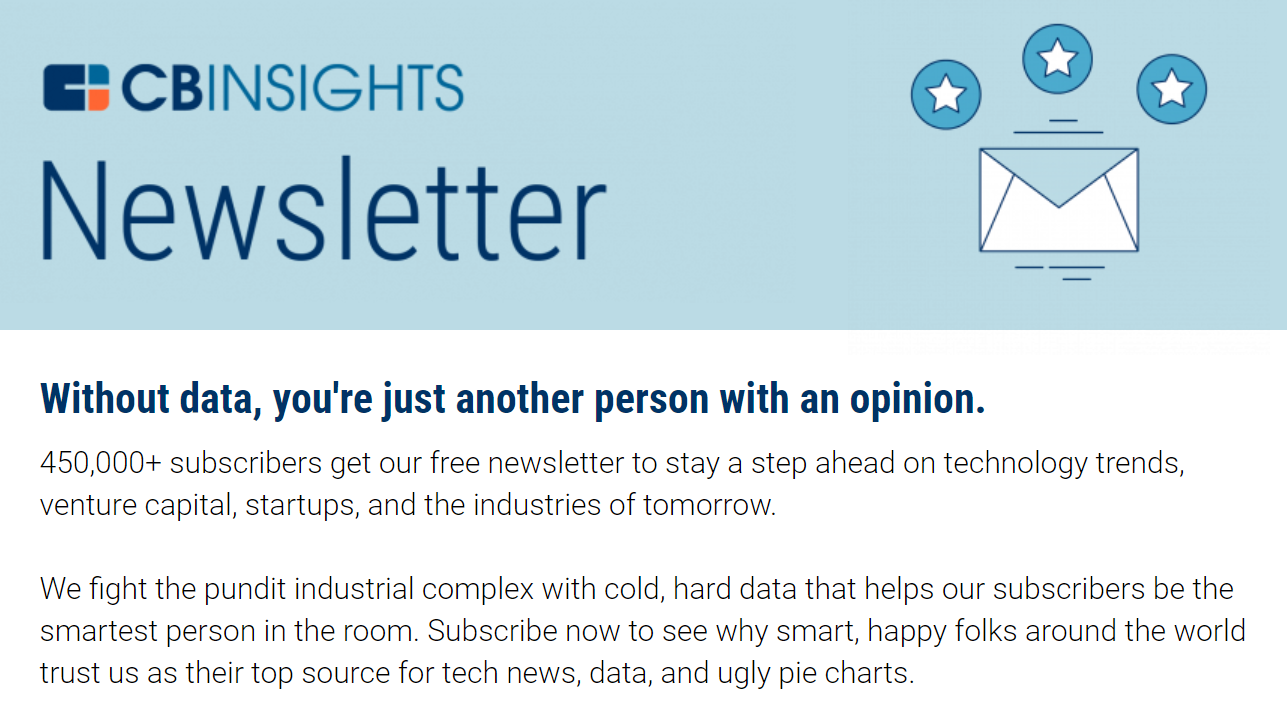 CB Insights Newsletter gallery image
