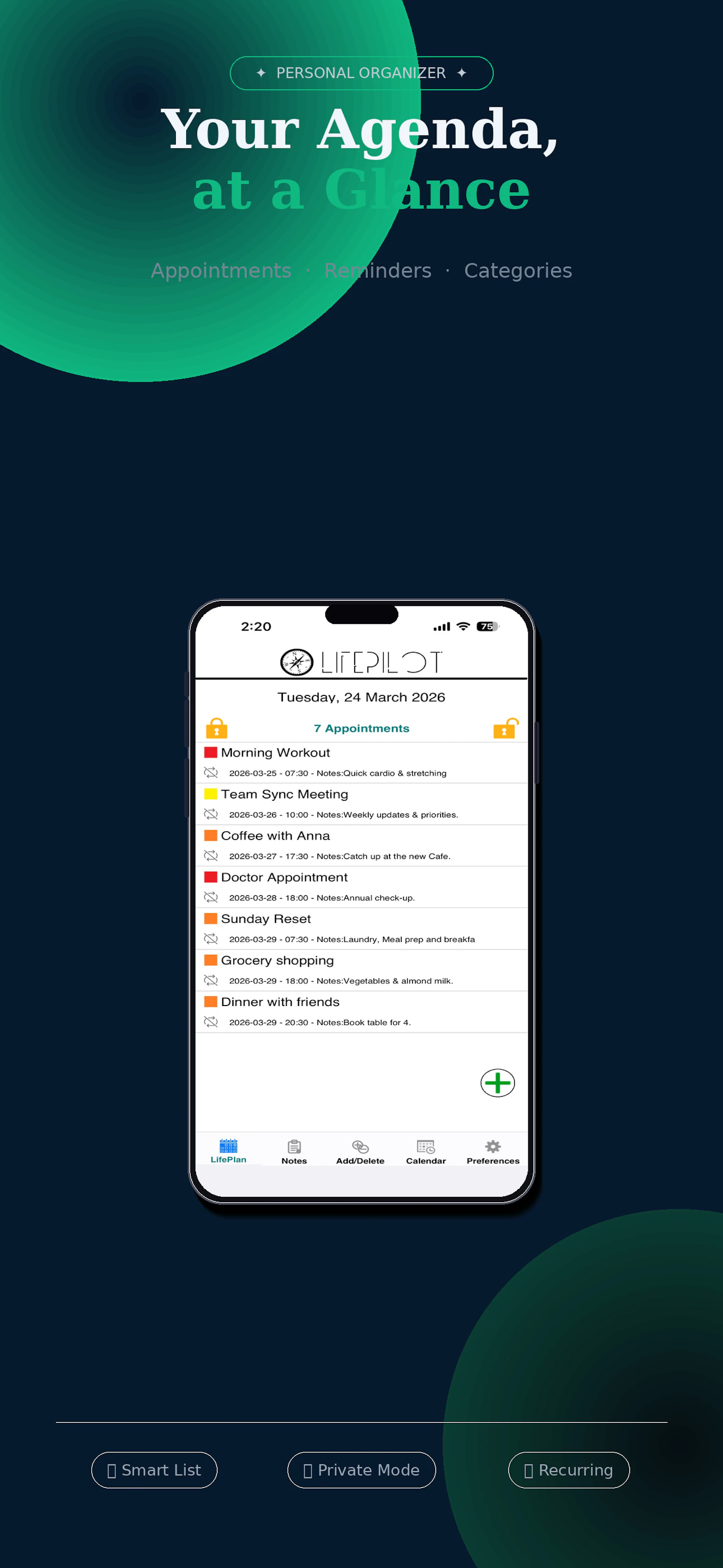 LifePilot by Innovobit screenshot 7