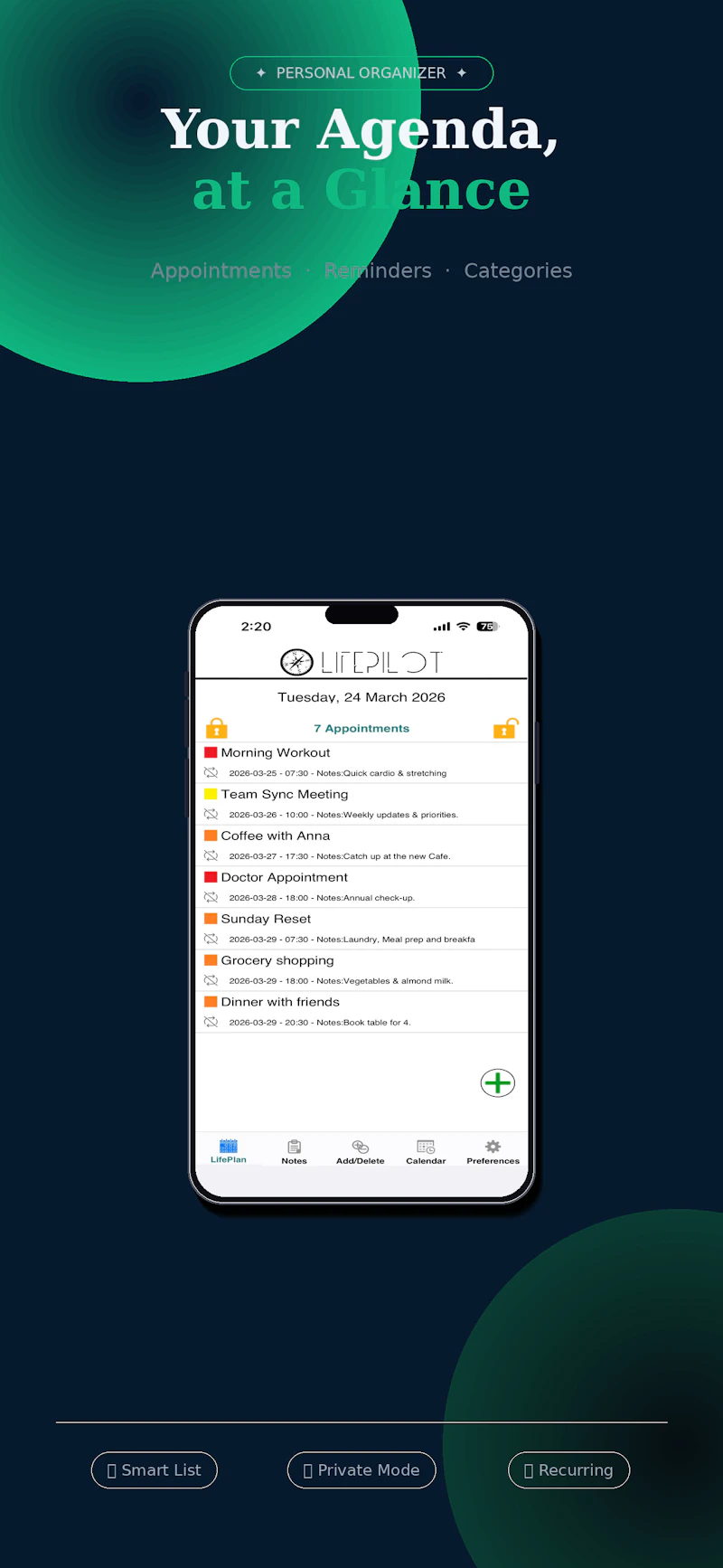 LifePilot by Innovobit screenshot 7