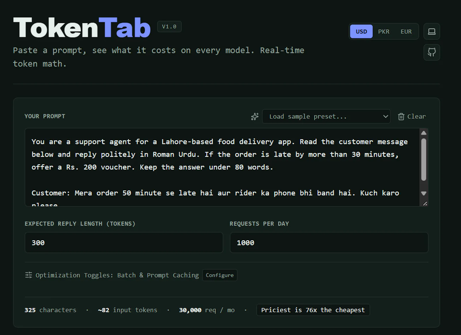 TokenTab screenshot 1
