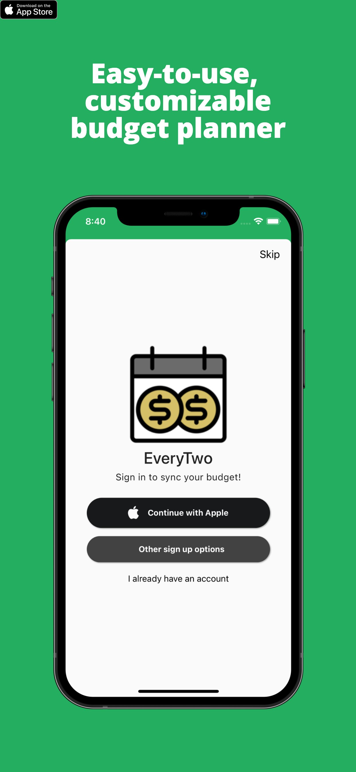 EveryTwo: Biweekly Budgeting gallery image