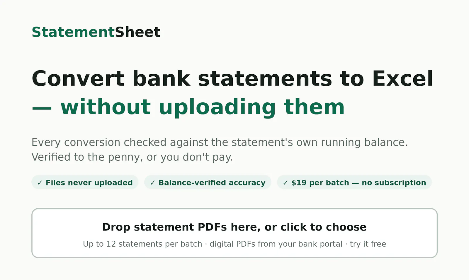 StatementSheet screenshot 1