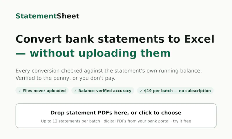 StatementSheet screenshot 1