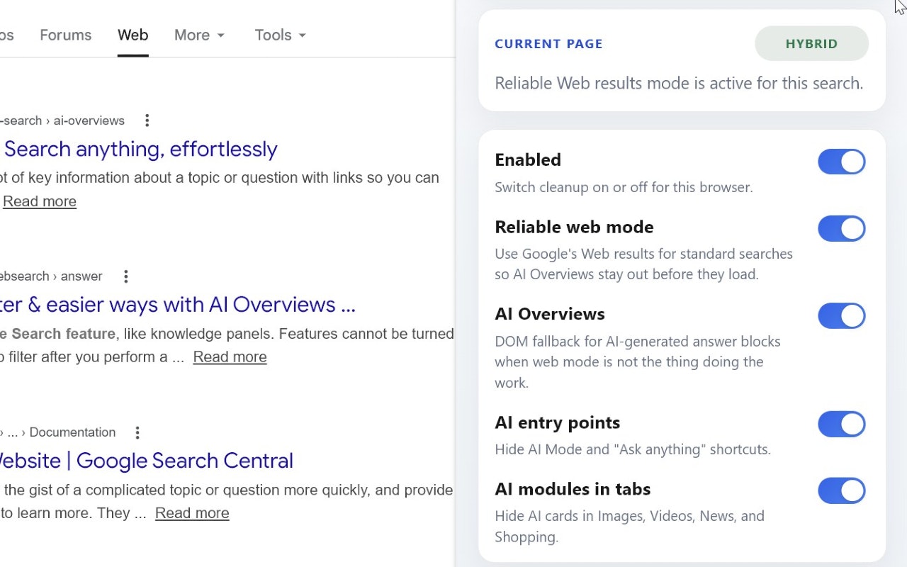 Search Without AI gallery image