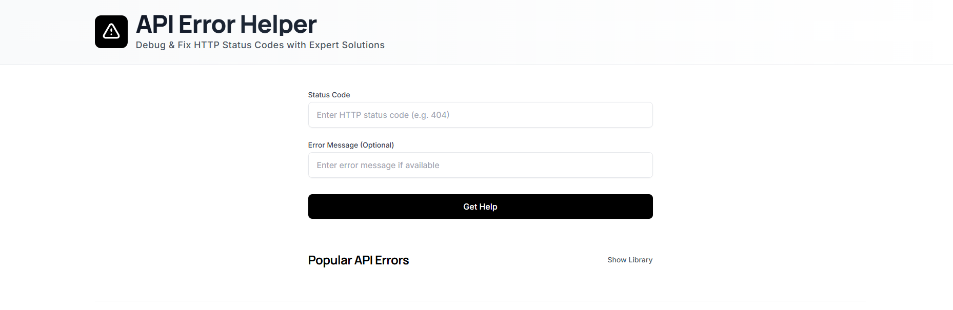 Mídia 1 de API ERRO HELPER - Entender instantaneamente erros de API (401, 404, 500 ...)