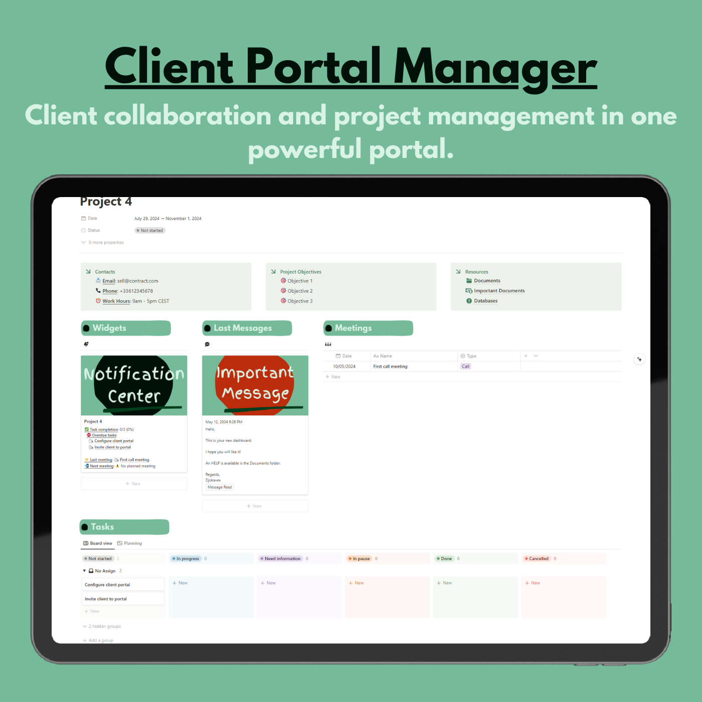 Gerente de Portal de Clientes