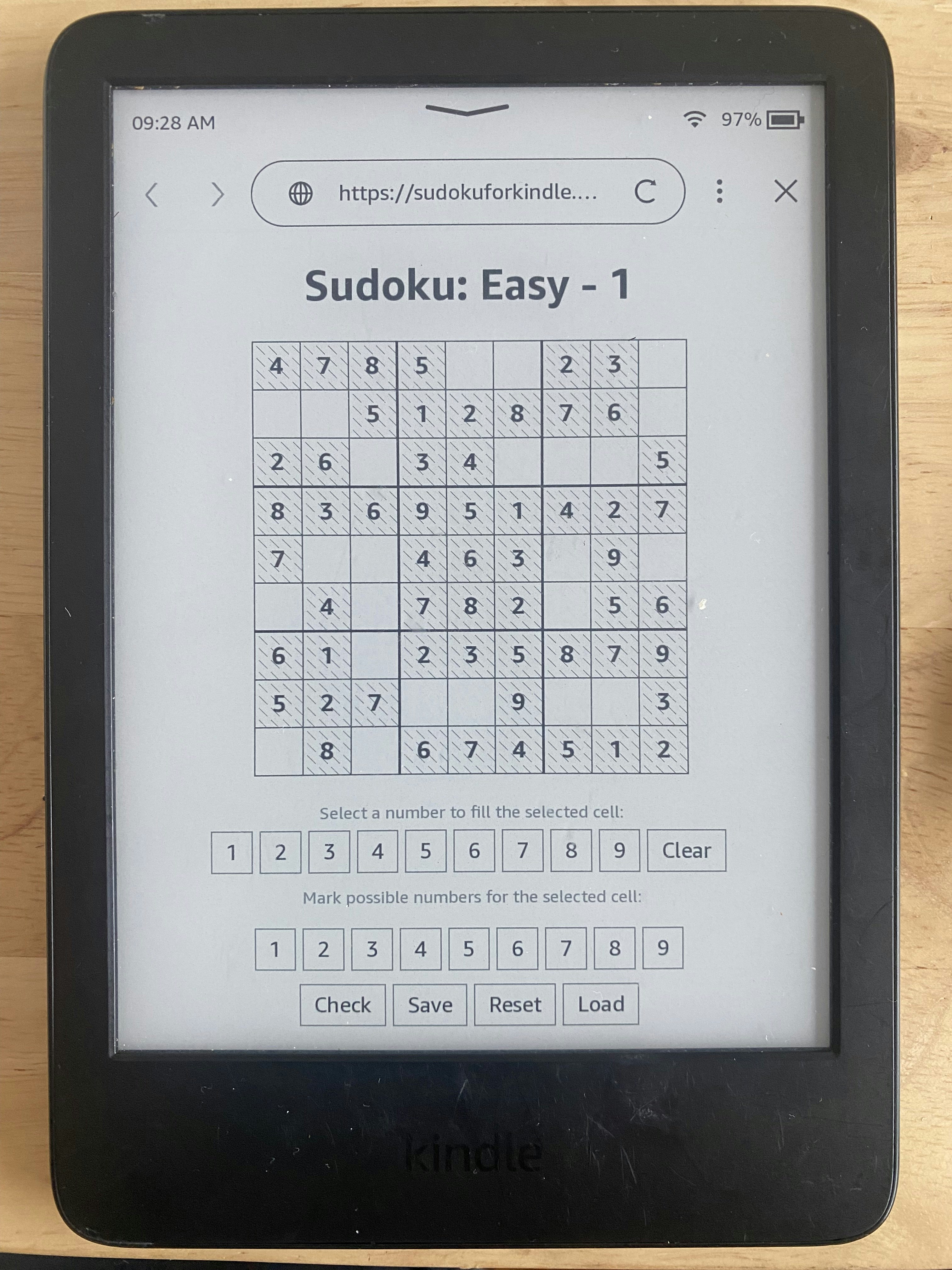 Sudoku لـ Kindle media 2